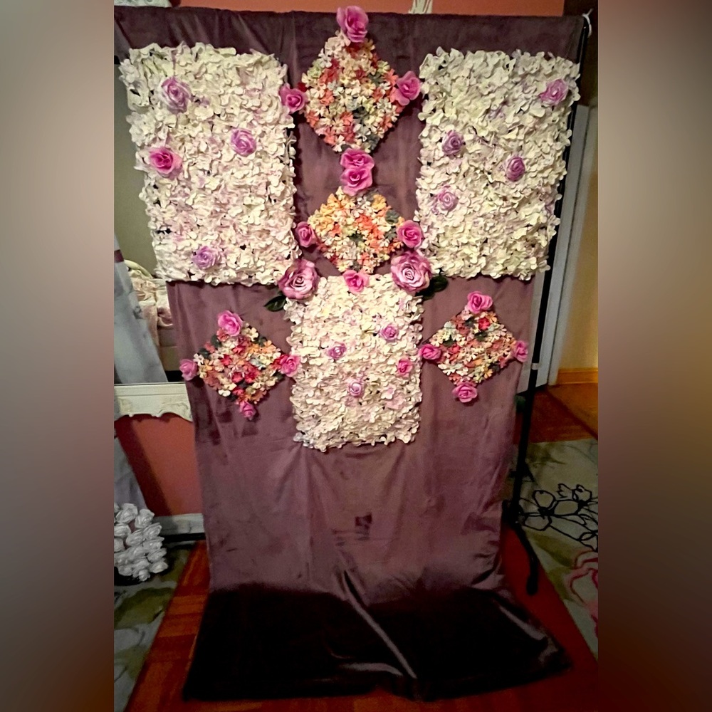 Handmade Flower wall/wedding backdrop/flower backdrop